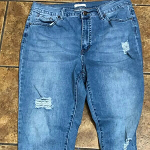 Bleu Jeans Straight Distressed Size 12